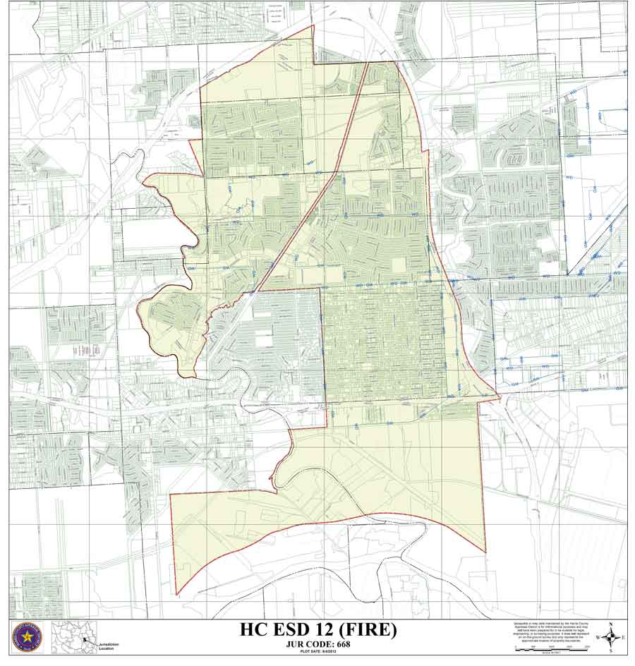 Harris County ESD 12 District Map
